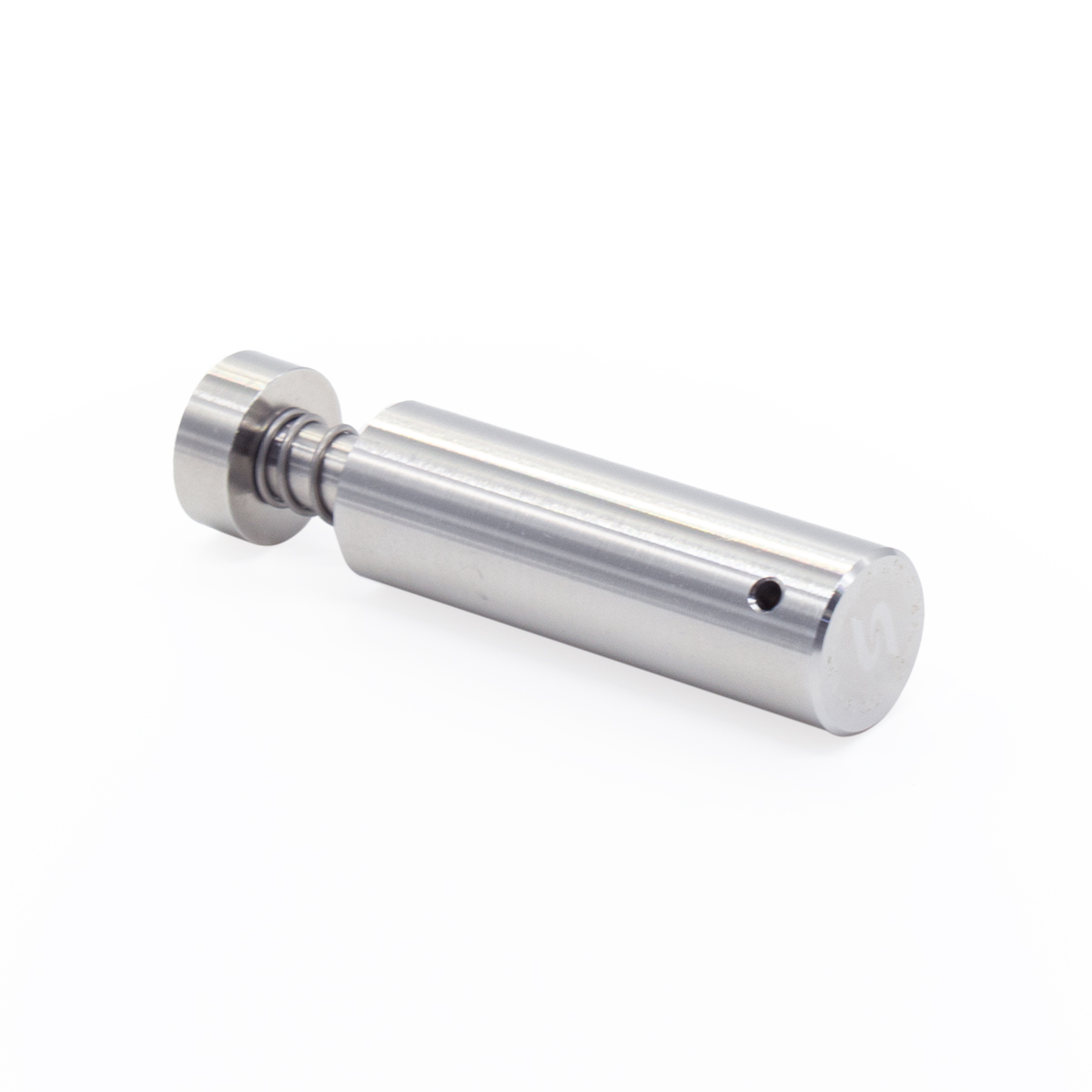 Compression spring and adjustment spacers for 1/2-inch PFA battery test cell