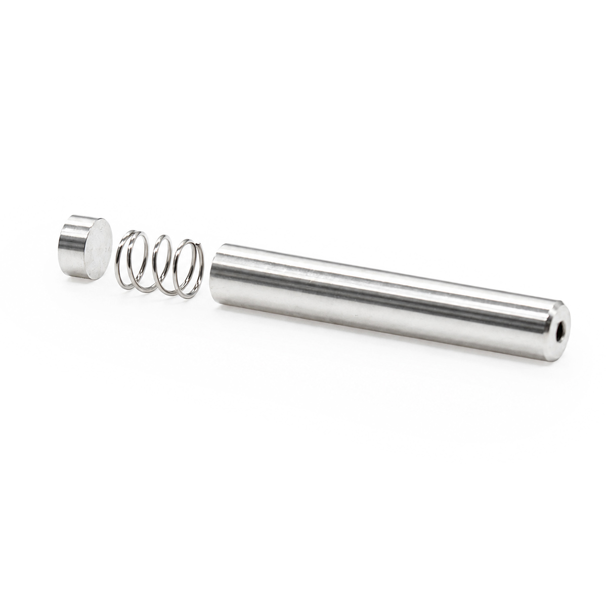 Compression spring and adjustment spacers for 1/4-inch PFA battery test cell