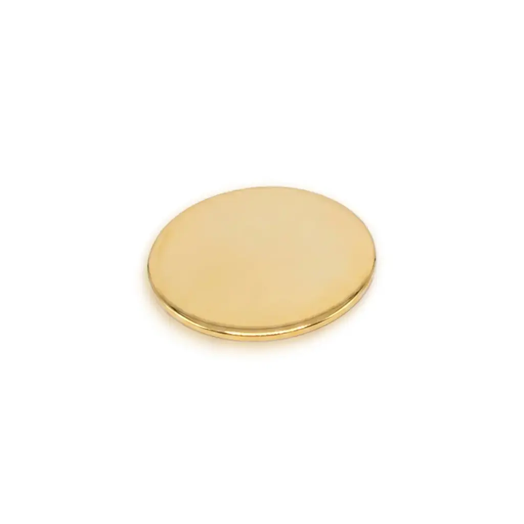 Gold Coated Stainless Steel Spacer – CR20XX Coin Cell (Ø15.5 × 0.5 mm)