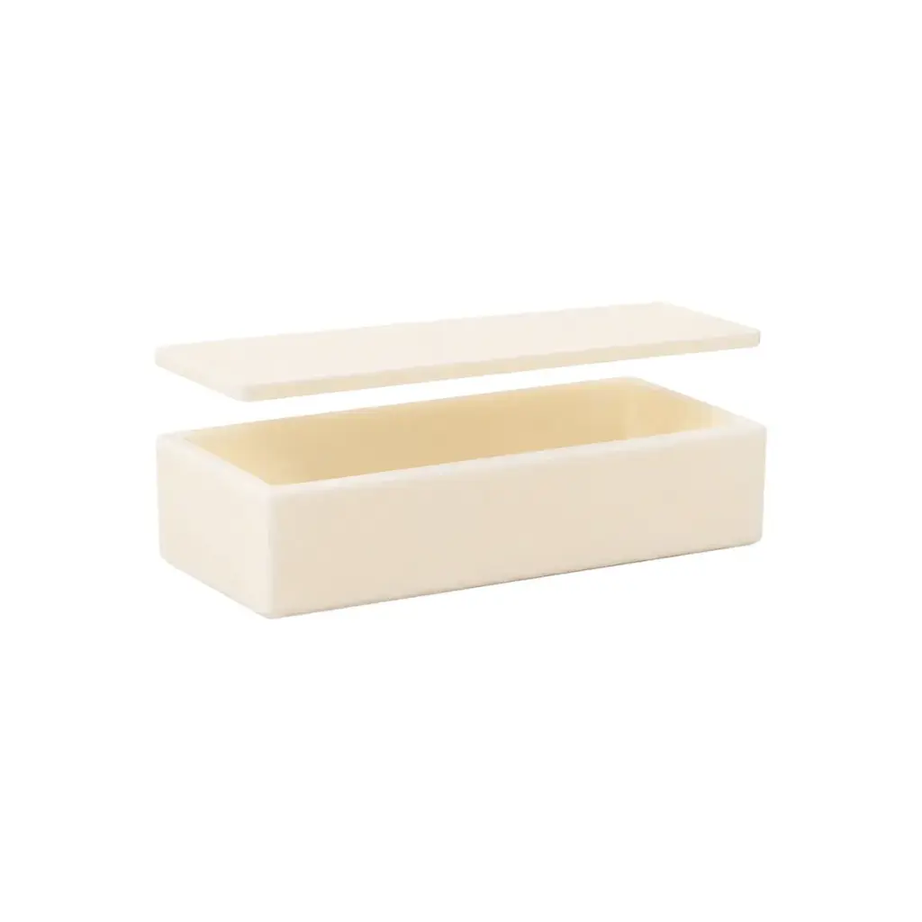 Alumina Boat with Lid (≥99% Al₂O₃) – Standard Laboratory Series