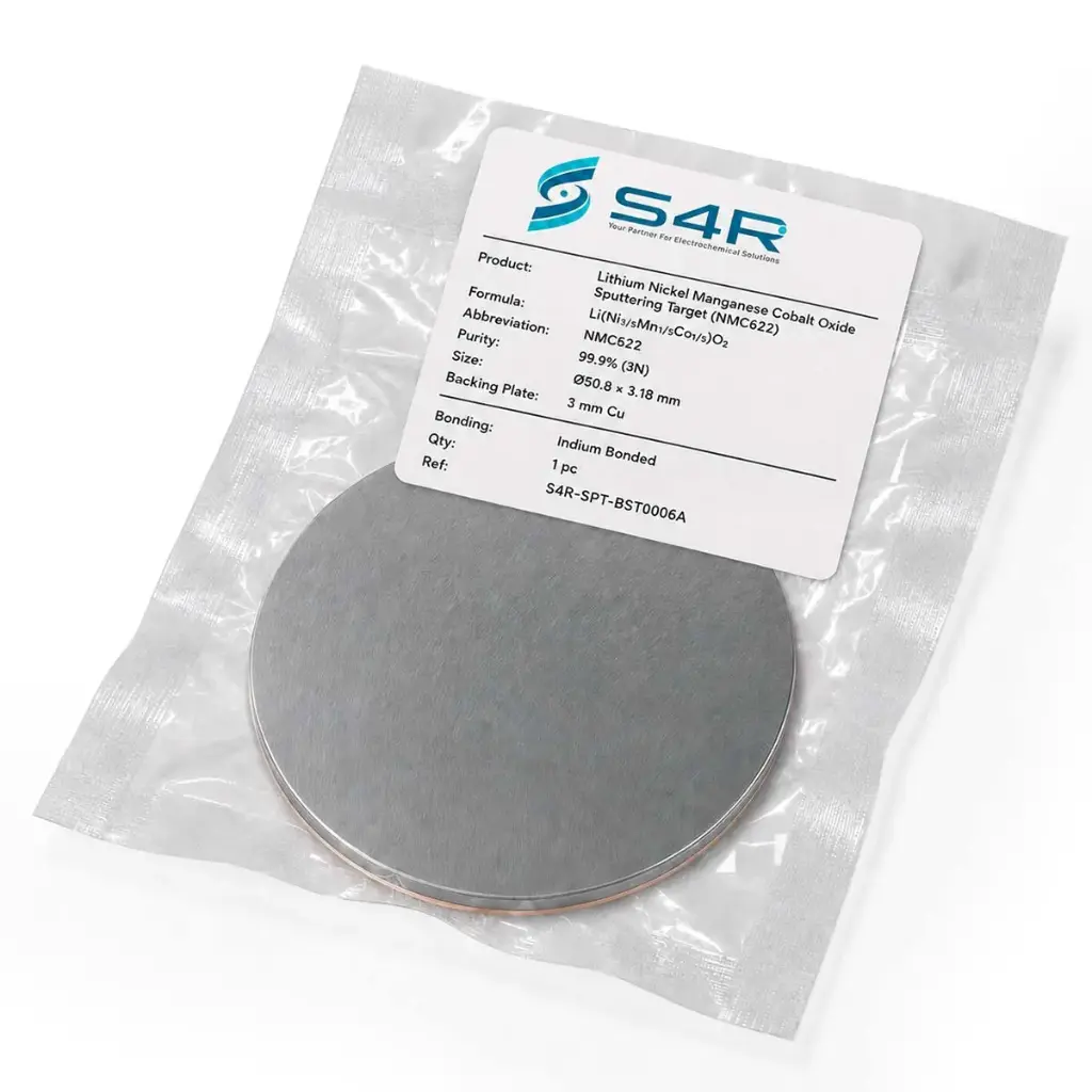 Lithium Nickel Manganese Cobalt Oxide Sputtering Target (NMC622)