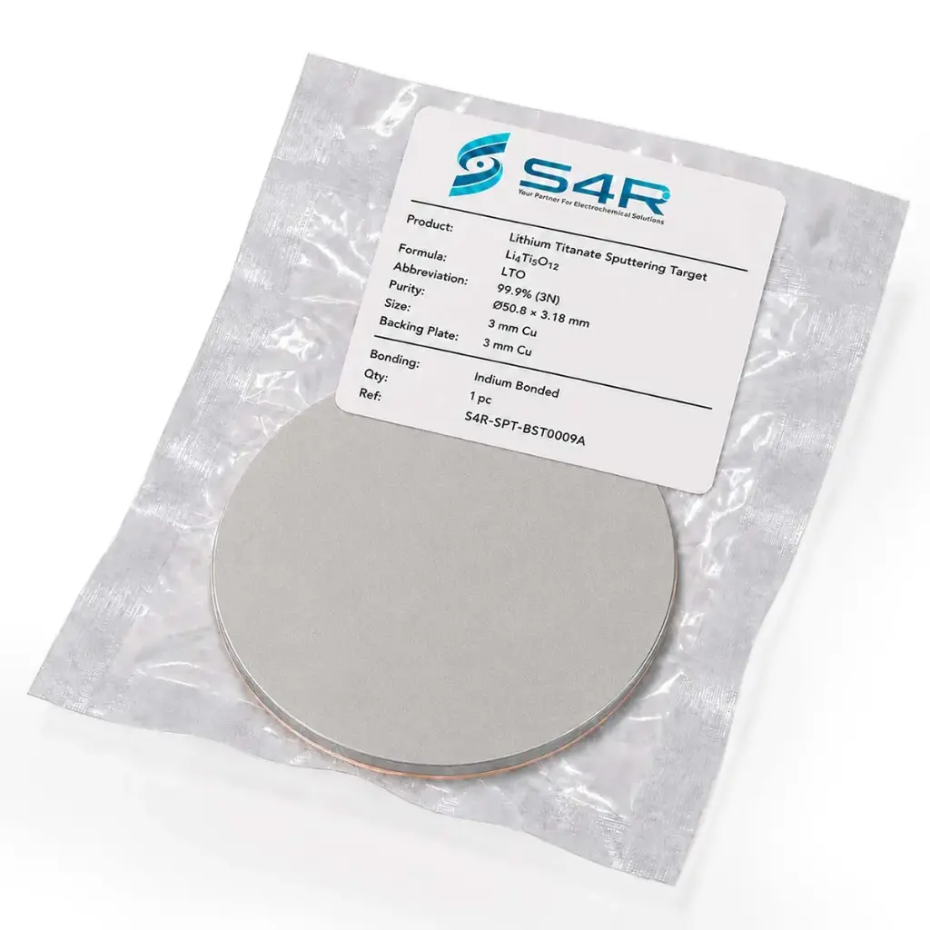 Lithium Titanate Sputtering Target (Li₄Ti₅O₁₂, LTO)