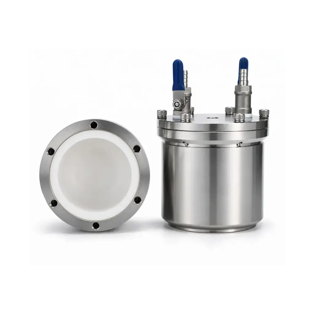 Vacuum Grinding Jar with PTFE Liner