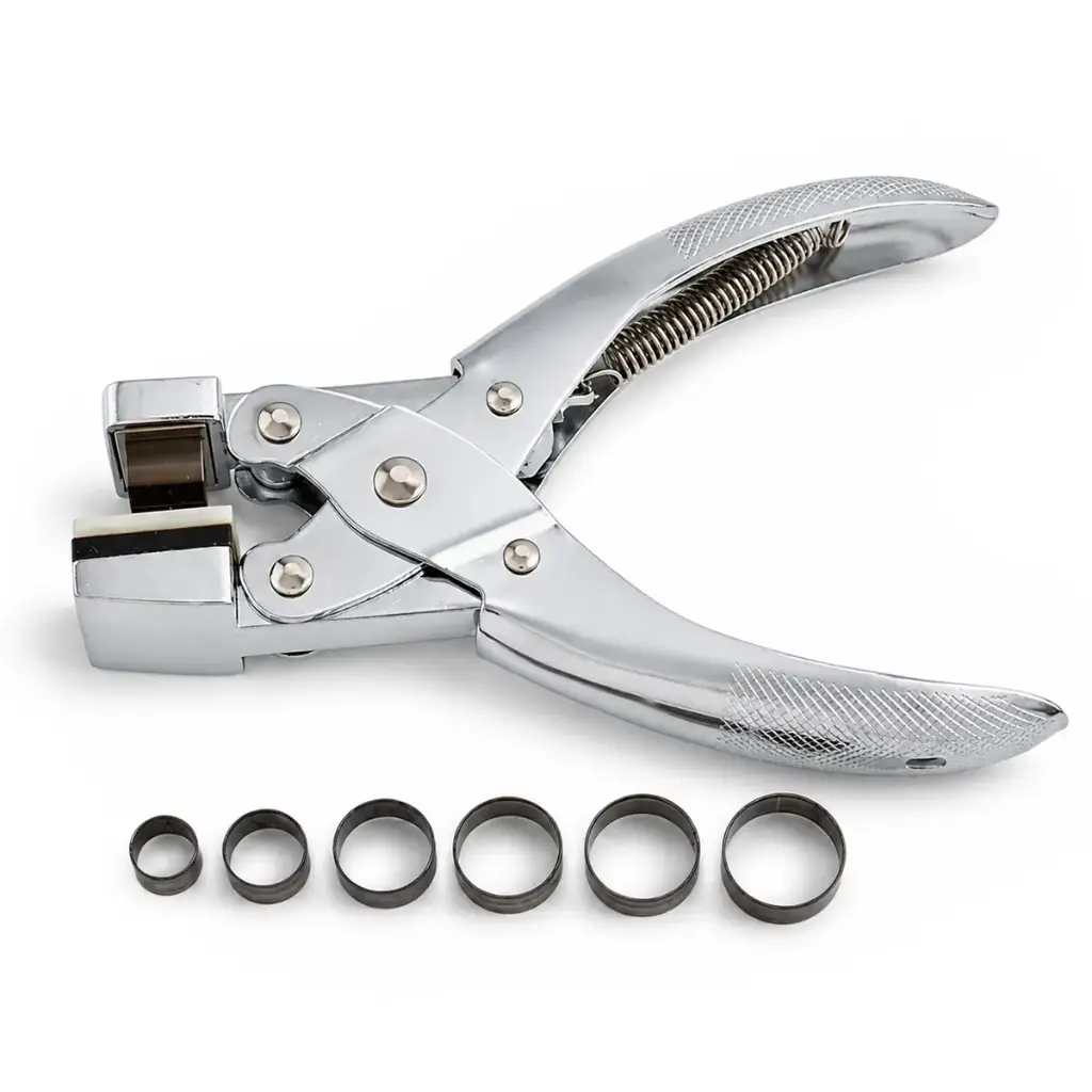 Manual Electrode Disc Punch Pliers — 6-Die Set