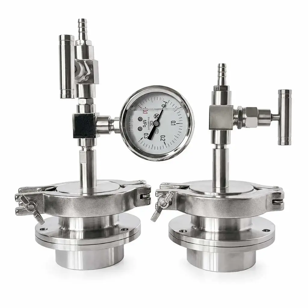 Quick-Release Tube Furnace Flange Set - KF Vacuum Port 