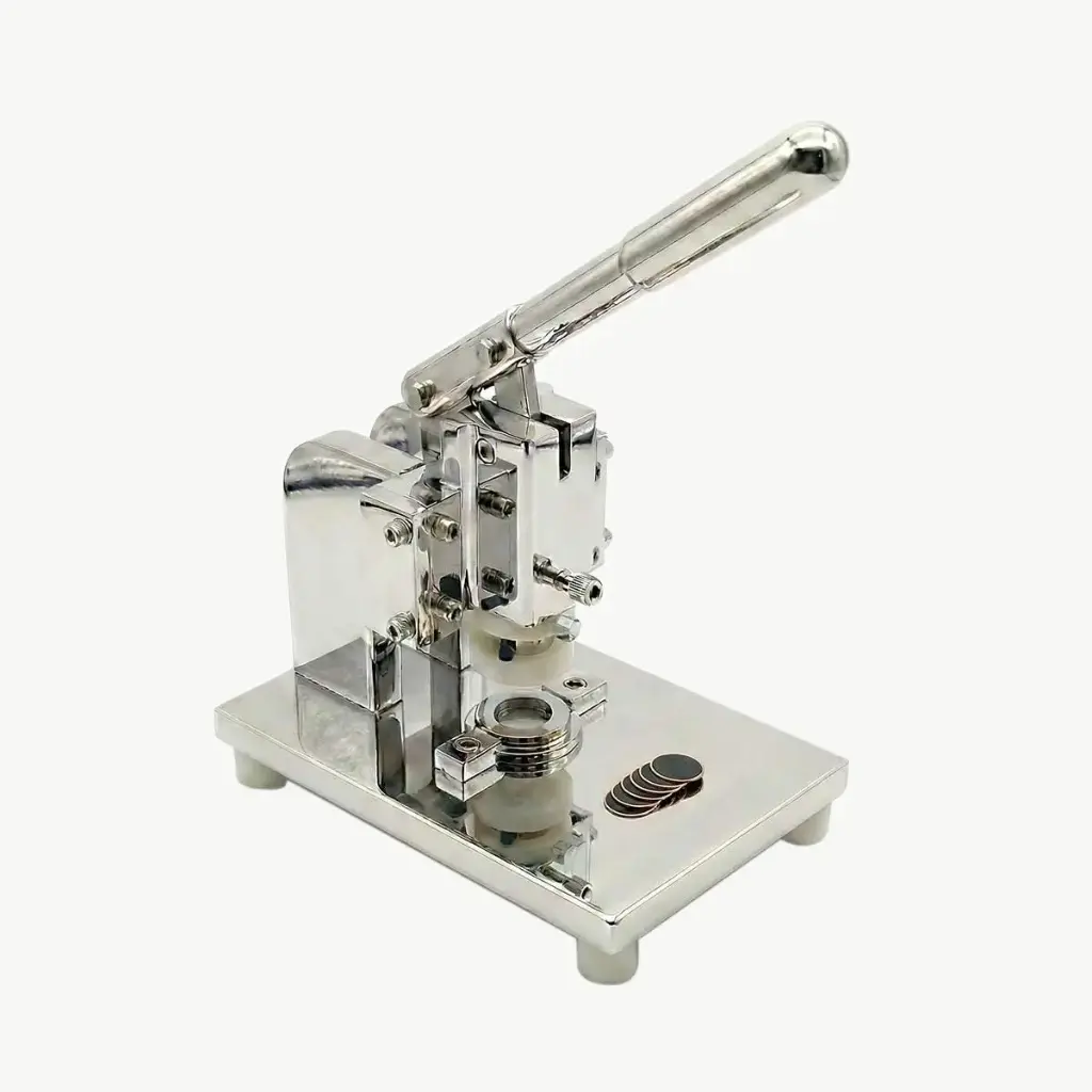 Compact Precision Disc Cutter for Battery Electrode Preparation (15–24 mm Dies)