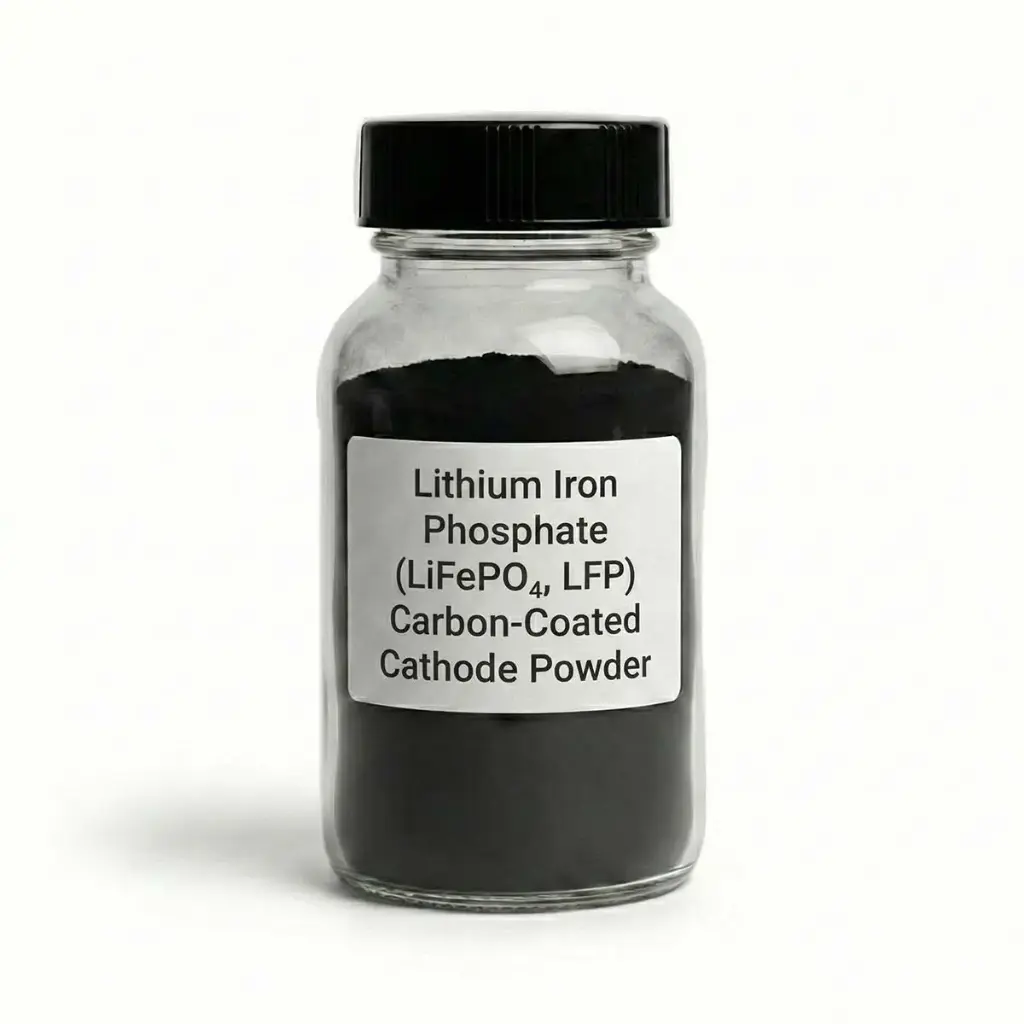 Lithium Iron Phosphate (LiFePO₄, LFP) Carbon-Coated Cathode Powder for Li-ion Battery Research – 150 g