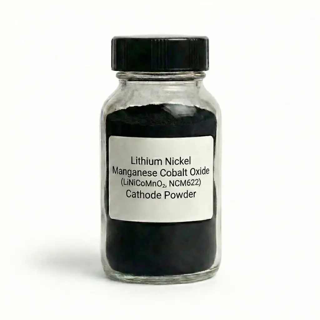 Lithium Nickel Manganese Cobalt Oxide (LiNiCoMnO₂, NCM622) Cathode Powder for Li-ion Battery Research – 200 g