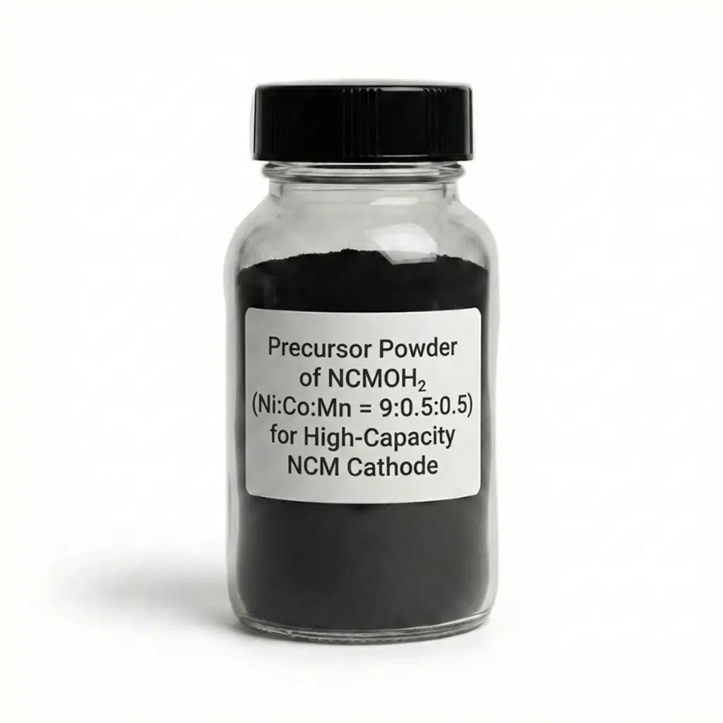 Precursor Powder of NCMOH₂ (Ni:Co:Mn = 9:0.5:0.5) for High-Capacity NCM Cathode Research – 200 g