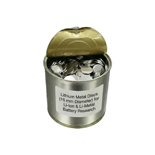 Lithium Metal Discs (16 mm Diameter) – for Li-Ion & Li-Metal Battery Research