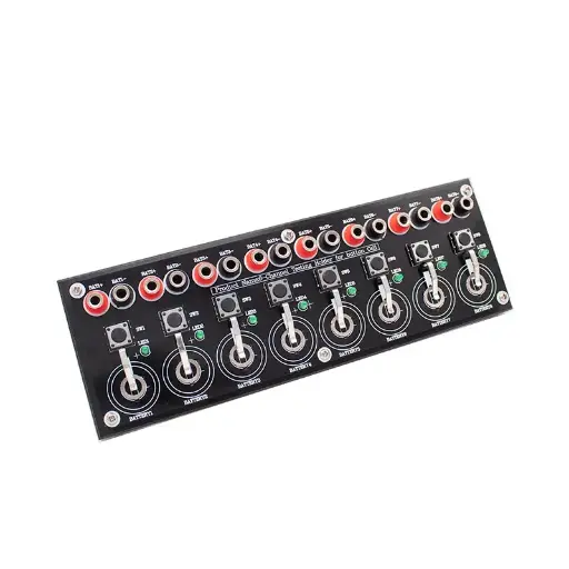 8-Channel Coin Cell Testing Board / Holder for Battery Research & Electrochemical Labs
