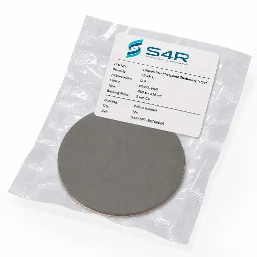 [S4R-SPT-BST0002A] Lithium Iron Phosphate Sputtering Target (LiFePO₄, LFP)
