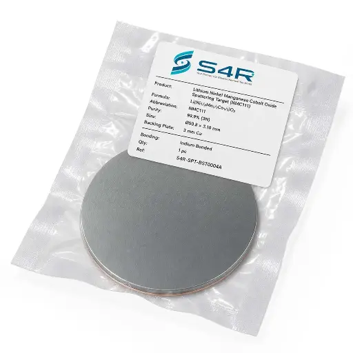 [S4R-SPT-BST0004A] Lithium Nickel Manganese Cobalt Oxide Sputtering Target (NMC111)