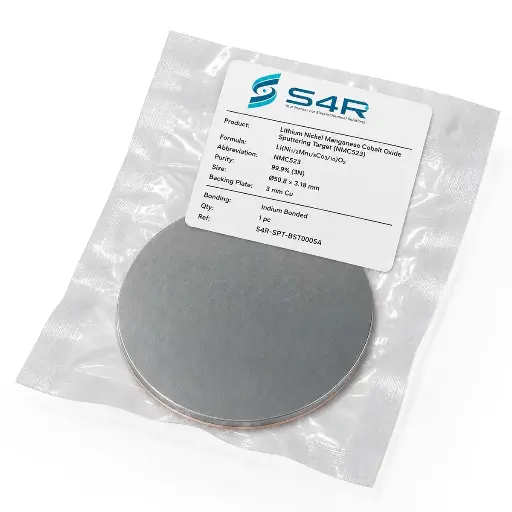 [S4R-SPT-BST0005A] Lithium Nickel Manganese Cobalt Oxide Sputtering Target (NMC523)