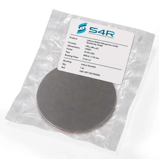 [S4R-SPT-BST0008A] Lithium Nickel Manganese Oxide Sputtering Target (LiNi₀.₅Mn₁.₅O₄, LNMO)