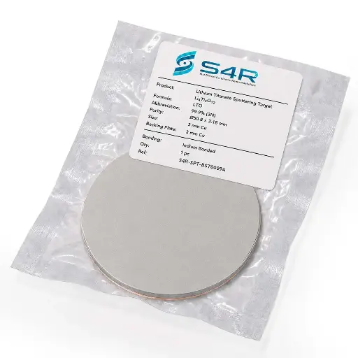 [S4R-SPT-BST0009A] Lithium Titanate Sputtering Target (Li₄Ti₅O₁₂, LTO)