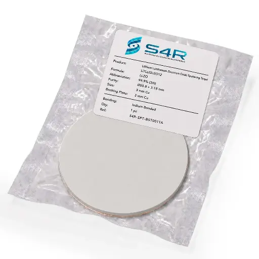 [S4R-SPT-BST0011A] Lithium Lanthanum Zirconium Oxide Sputtering Target (Li₇La₃Zr₂O₁₂, LLZO)