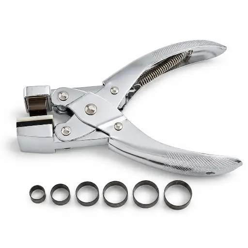 [S4R-LBC-SLT0011A] Manual Electrode Disc Punch Pliers — 6-Die Set