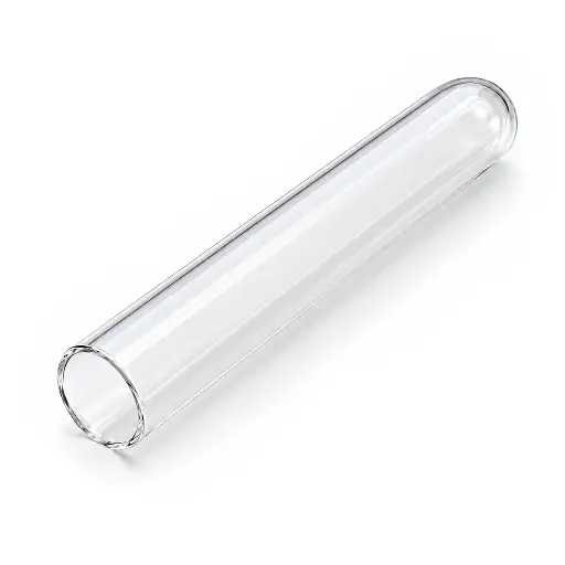 Fused Quartz Reaction Tube — Closed End, Round Bottom