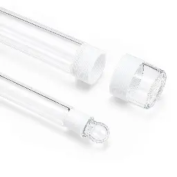 Fused Quartz Tube — Threaded Ends, Custom Made