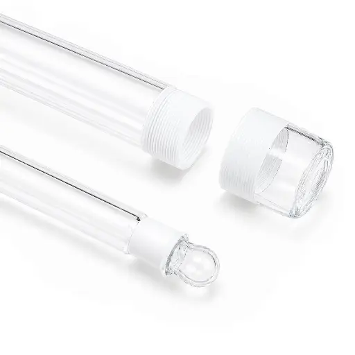 [S4R-ALC-QTC0009A] Fused Quartz Tube — Threaded Ends, Custom Made
