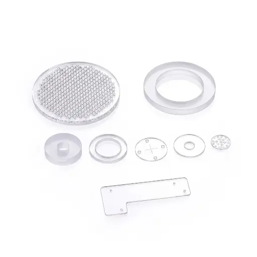 [S4R-ALC-QTC0010A] Custom Fused Quartz Components — Made to Drawing