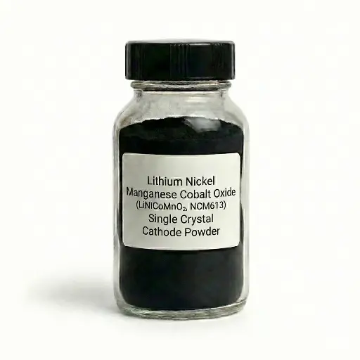 [S4R-ELM-CTP9009A] Lithium Nickel Manganese Cobalt Oxide (LiNiCoMnO₂, NCM613) Single Crystal Cathode Powder for Li-ion Battery Research – 200 g