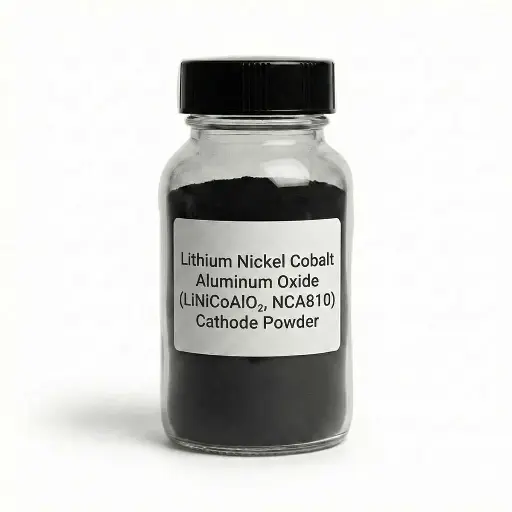 [S4R-ELM-CTP9006A] Lithium Nickel Cobalt Aluminum Oxide (LiNiCoAlO₂, NCA810) Cathode Powder for Li-ion Battery Research – 200 g