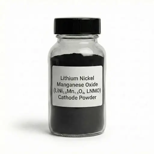 [S4R-ELM-CTP9013A] Lithium Nickel Manganese Oxide (LiNi₀.₅Mn₁.₅O₄, LNMO) Cathode Powder for Li-ion Battery Research – 200 g